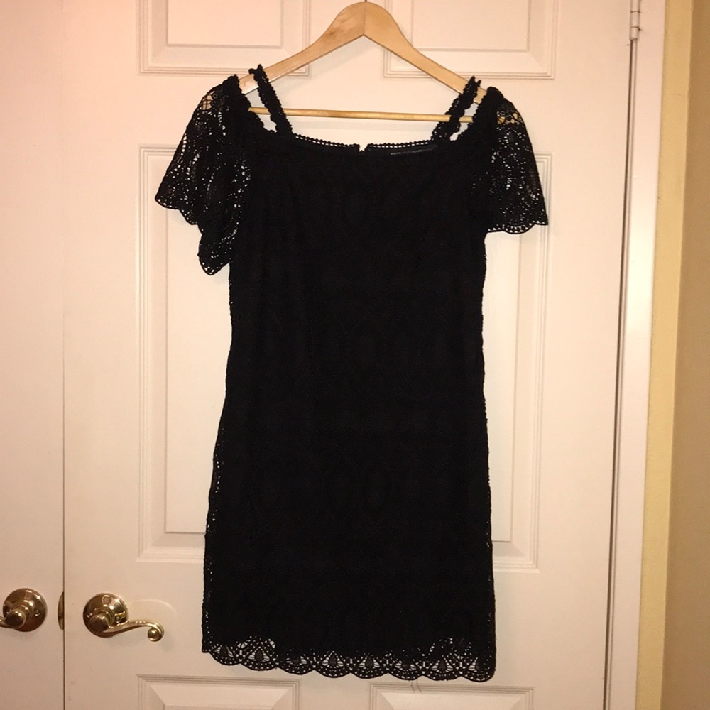 WHBM LACE BLACK DRESS!